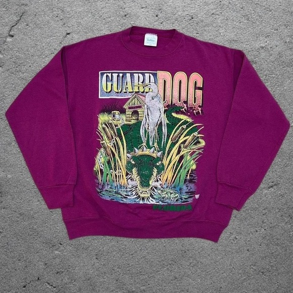 Tultex Other - Vintage 90s Tultex Guard Dog Gator Florida Crewneck